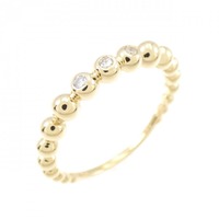 【リメイク】K18YG ダイヤモンド リング 0.04CT
