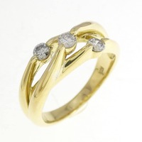 K18YG ダイヤモンド リング 0.30CT