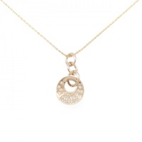 K18PG ダイヤモンド ネックレス 0.20CT