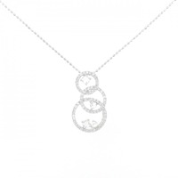 K18WG ダイヤモンド ネックレス 0.45CT