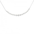 K18WG ダイヤモンド ネックレス 0.85CT