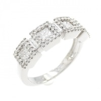 K18WG ダイヤモンド リング 0.90CT