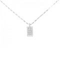 K18WG/750WG ダイヤモンド ネックレス 0.63CT