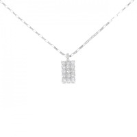 K18WG/750WG ダイヤモンド ネックレス 0.63CT