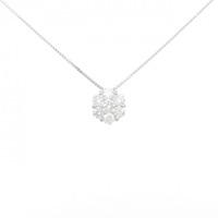 PT フラワー ダイヤモンド ネックレス 1.00CT