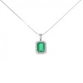 【リメイク】PT エメラルド ネックレス 3.03CT ブラジル産