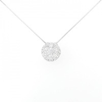 K18WG ダイヤモンド ネックレス 2.00CT