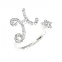 ポンテヴェキオ イニシャル リング 0.30CT