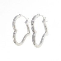 K18WG ハート ピアス