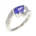 PT タンザナイト リング 0.94CT