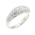 PT パヴェ ダイヤモンド リング 0.60CT