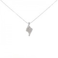 K18WG ダイヤモンド ネックレス 0.13CT