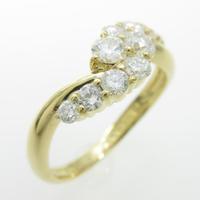 K18YG ダイヤモンドリング