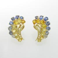 K18YG サファイヤイヤリング