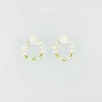 K18YG 2WAY フラワー シェルピアス