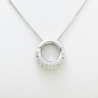 K18WG／750WG ダイヤモンドネックレス