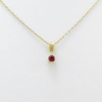 K18YG ルビーネックレス20％引き