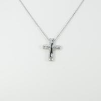 ティファニー ドッツクロス ネックレス