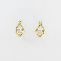 【新品】K18YG ダイヤモンドピアス