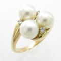 K18YG アコヤパールリング20％引き