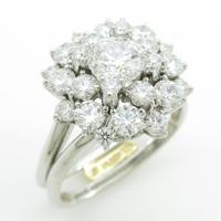 K18YG／プラチナダイヤモンドリング 1．009ct・D・VS2・EXCELLENT20％引き