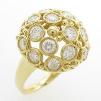 K18YG ダイヤモンドリング