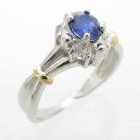 PT／K18YG サファイヤリング