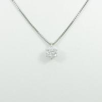 【リメイク】プラチナダイヤモンドネックレス 0．447ct・H・SI2・GOOD