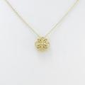 K18YG フラワー ダイヤモンドネックレス