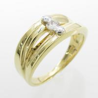 K18YG／PT ダイヤモンドリング5％引き