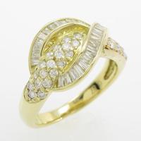 K18YG ダイヤモンドリング