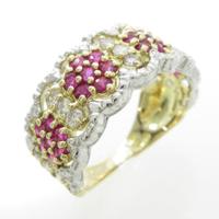 K18YG／PT ルビーリング