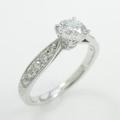 プラチナダイヤモンドリング 0．438ct・D・SI1・EXT