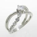 プラチナダイヤモンドリング 0．309ct・E・SI1・プリンセスカット20％引き