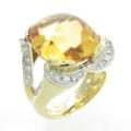 K18YG／K18WG シトリンリング