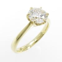 【リメイク】K18YG ダイヤモンドリング 1．003ct・J・SI2・GOOD