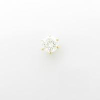 K18YG／ST ダイヤモンドピアス 0．682ct・J・I1・GOOD 片耳