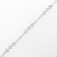 K18WG ダイヤモンドブレスレット20％引き