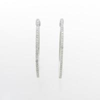 K14WG ダイヤモンドピアス