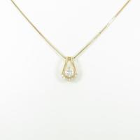 【新品】K18YG ダイヤモンドネックレス 0．233ct・F・SI2・GOOD
