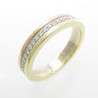 カルティエ スリーゴールド リング