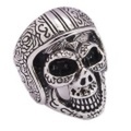 BWL(ビルウォールレザー) Medium Master Skull Ring w/Hemet R409
