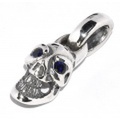 BWL(ビルウォールレザー)　グッドラックスカルチャームストーンアイズ　Good Luck Skull Charm stone eyes