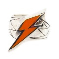 CRAZY PIG DESIGNS(クレイジーピッグ) LIGHTING BOLT ライティングボルトリング　オレンジエナメル　＃682