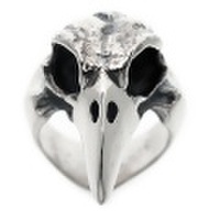 CRAZY PIG DESIGNS(クレイジーピッグ)　バードスカルリング＆スパイン　Bird skull ring & spine #146