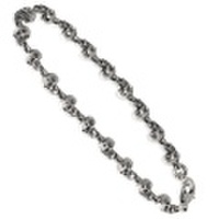 CRAZY PIG DESIGNS(クレイジーピッグ)　ロザリースカルブレスレット　Rosary Skull Bracelet #884B