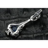 Fuck Around Lewisite(ファックアラウンドルイサイト)　インディビジュアルスペードグリームペンダント Lブルートパーズ FA-P-0095-RBT