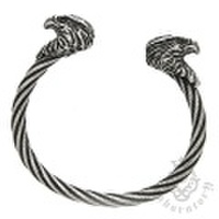 Gaboratory（ガボラトリー）　Eagle heads cable wire bangle　イーグルヘッド ケーブルワイヤーバングル