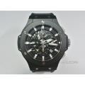 HUBLOT（ウブロ）/アエロバン/ブラックマジック/311．CI．1170．GR/黒文字盤 /黒クロコ型押しラバーベルト/スケルトン盤【USED-A】