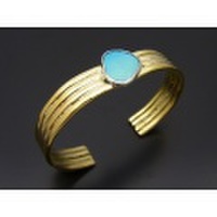 IDEALISM SOUND（イディアリズムサウンド）　ATELIER MADE Turquoise 4Line Bangle（アトリエメイド ターコイズ4ラインバングル）